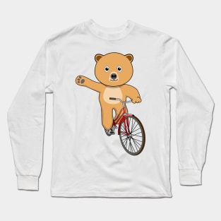 Bear ride Bicycle Long Sleeve T-Shirt